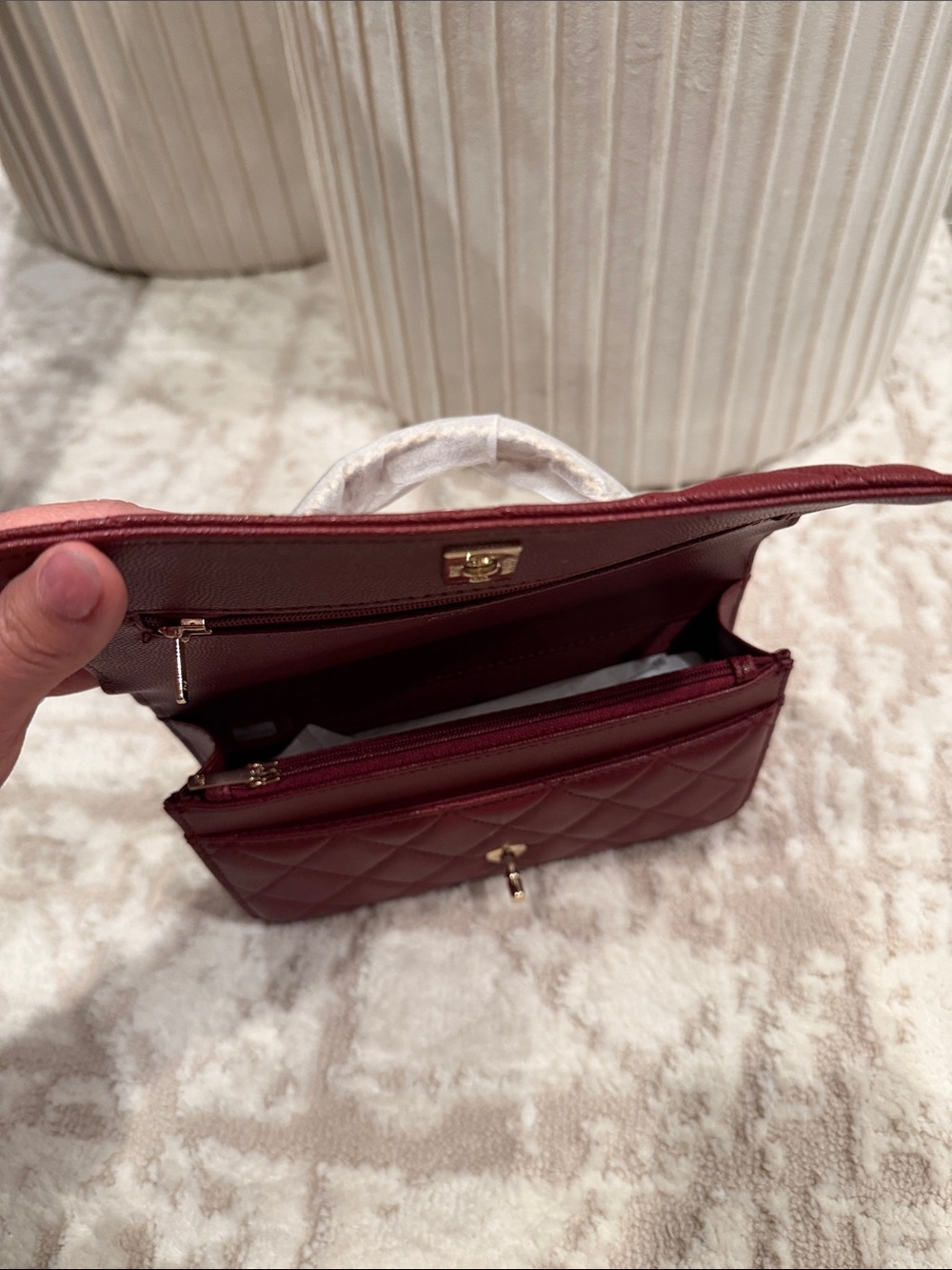 Chanel makeup bag (8” x 5”) - Picture 3 of 5